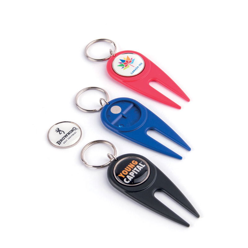 Divot tool key chain